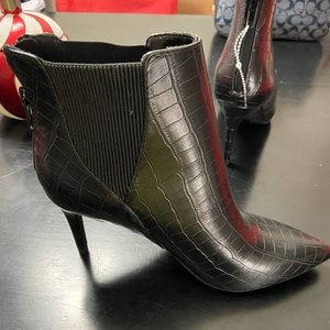 New- Black Heeled Bootie